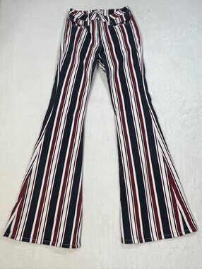 Shyanne Red and Blue Striped Pants